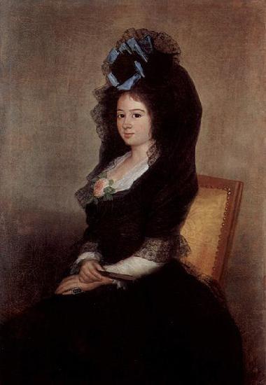 Francisco de Goya Portrat der Narcisa Baranana de Goicoechea oil painting image